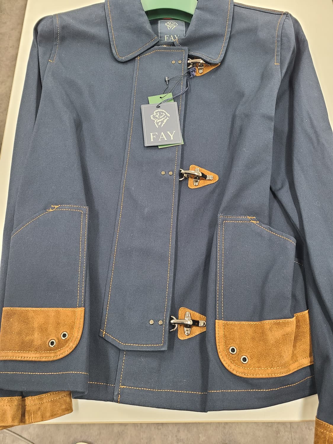 Fay 페이 여성 미니 자켓 블루데님 사이즈L 상품이미지1