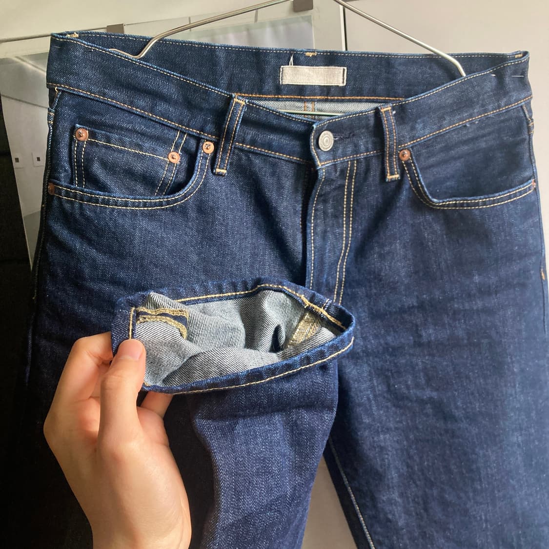 질샌더 레귤러핏 데님 31inch 인디고 상품이미지3