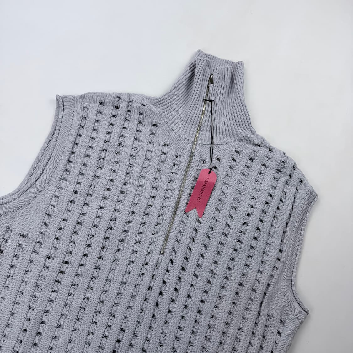 우마뭉 오가닉코튼 하프집업 니트 베스트 상품이미지2