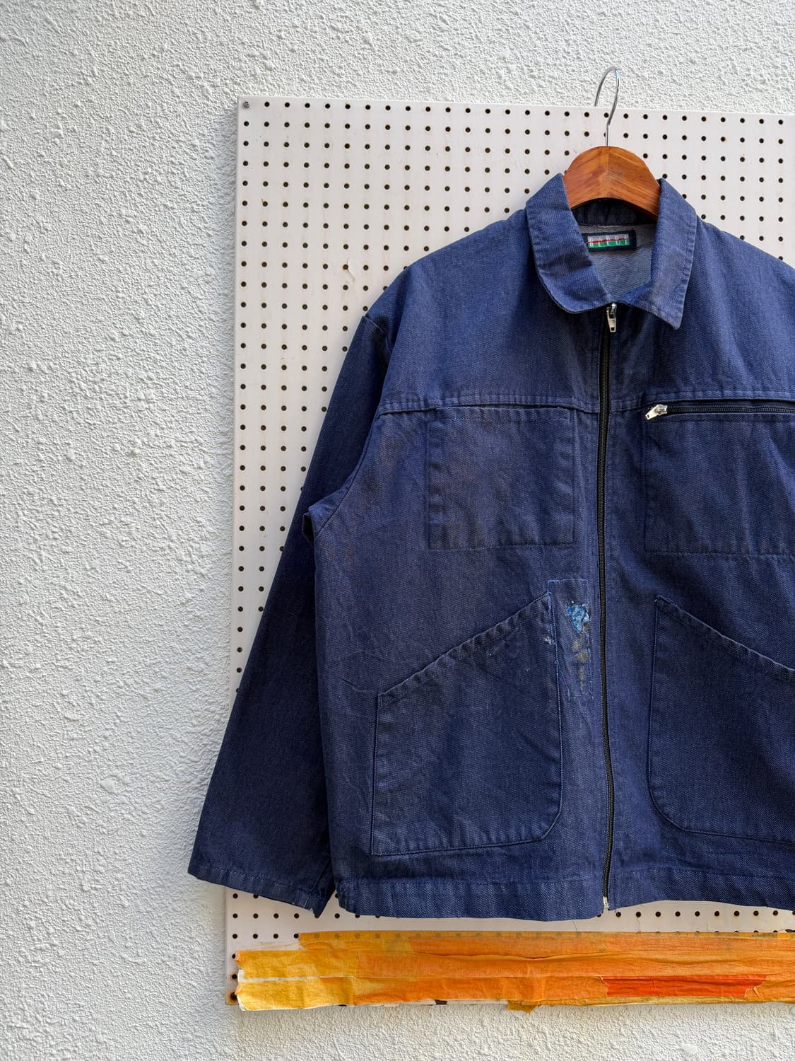 1990s BARBE BLEUE FRENCH DENIM 데님프렌치워크자켓 상품이미지5