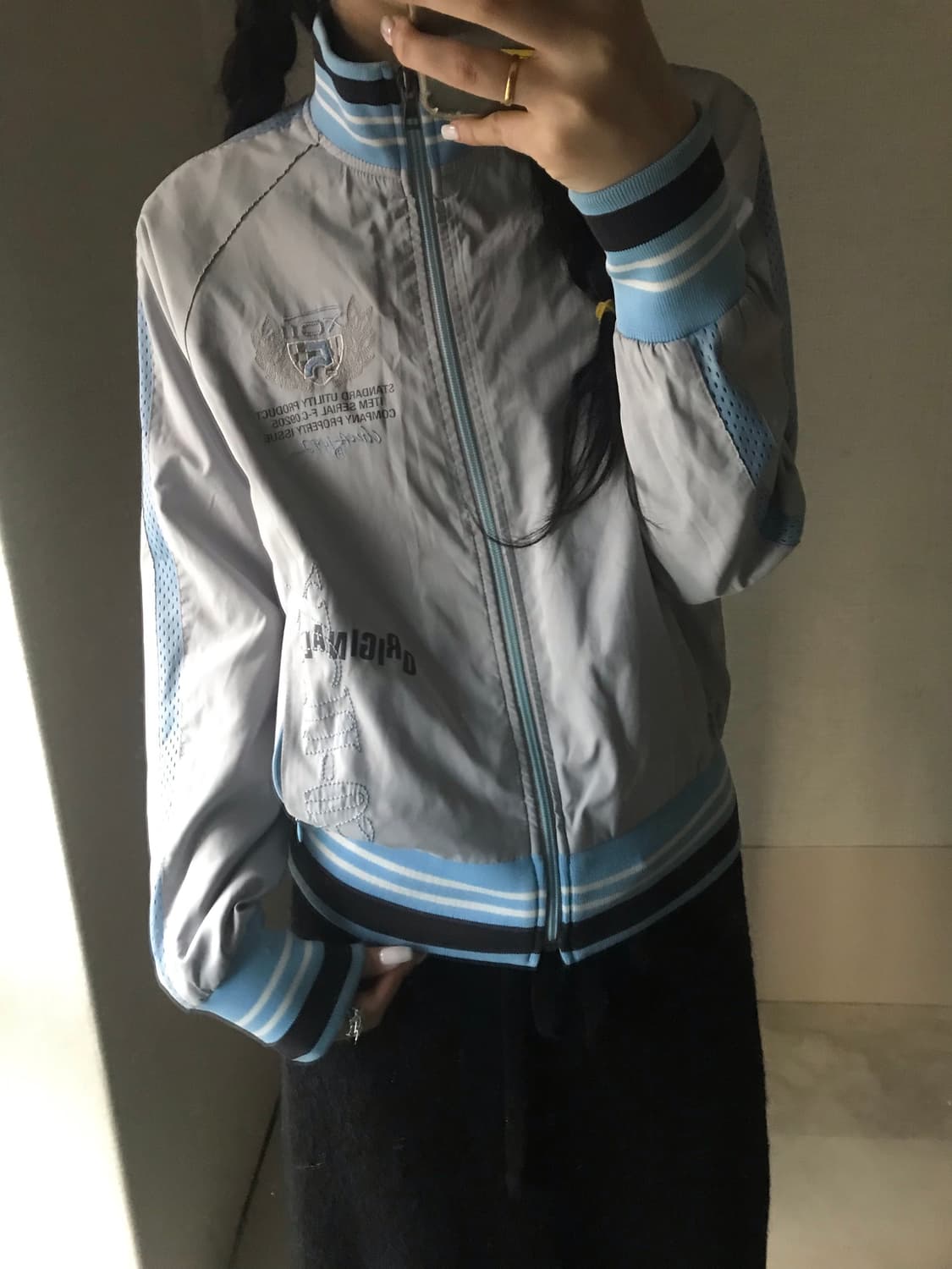 푸부 그레이 패치 자켓 상품이미지2