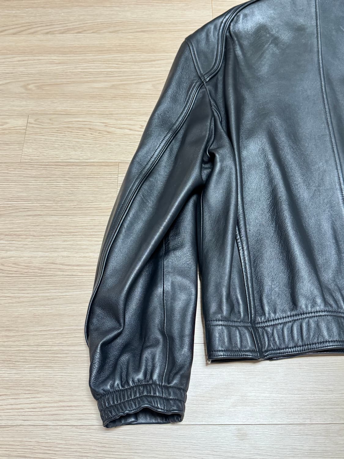 [M] 유스 레더 봄버 상품이미지9