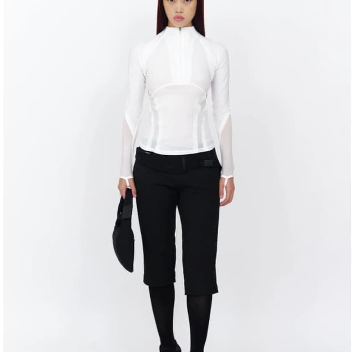 Hyein Seo Transparent Half-Zip Top Size1 상품이미지1