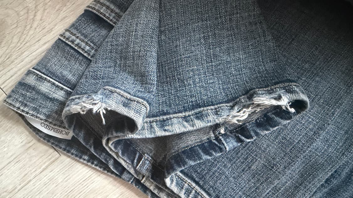 보헤미안서울 부츠컷 데님 팬츠 블루 L 판매 상품이미지2