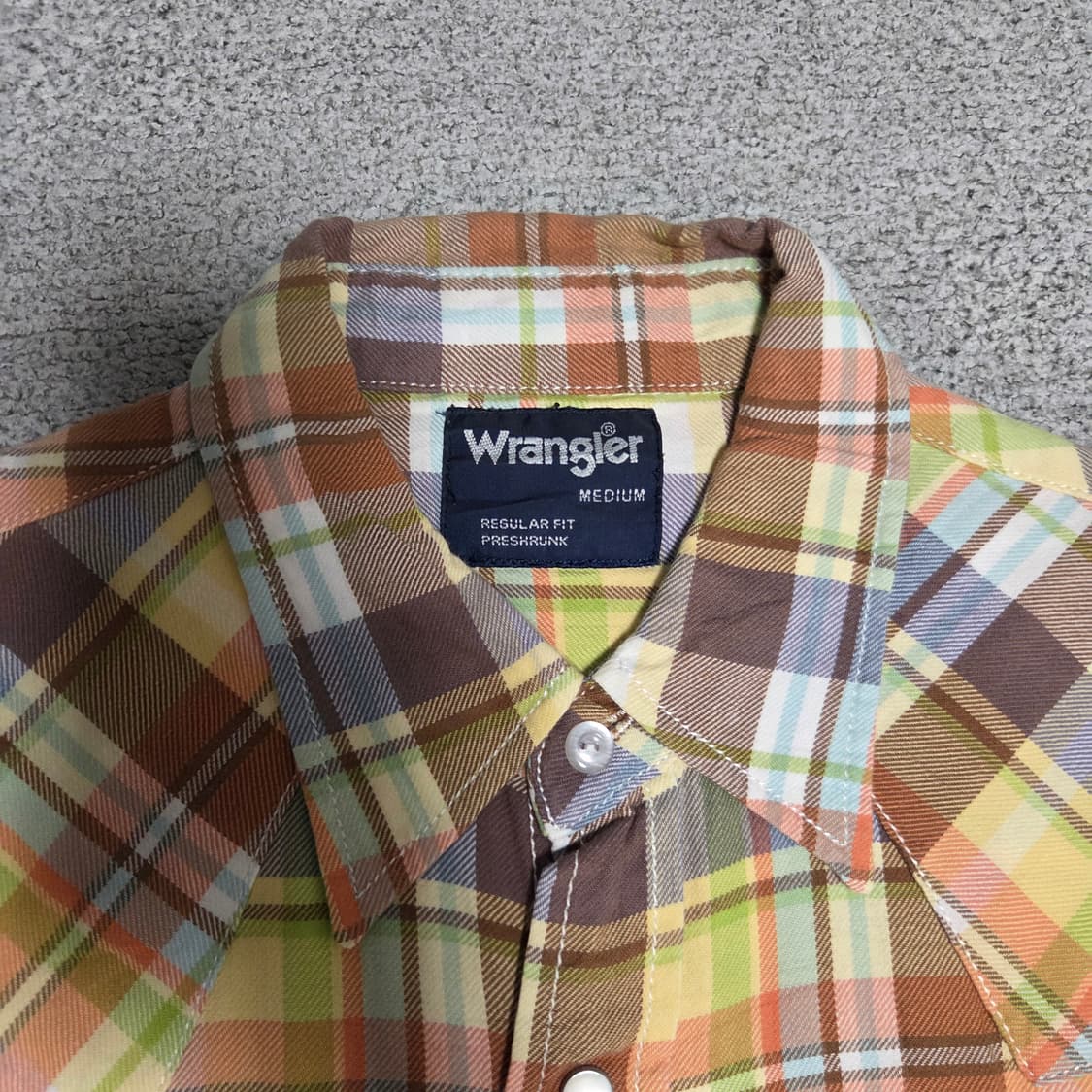 Wrangler 웨스턴 셔츠 M-슬림L(95-100) 상품이미지5