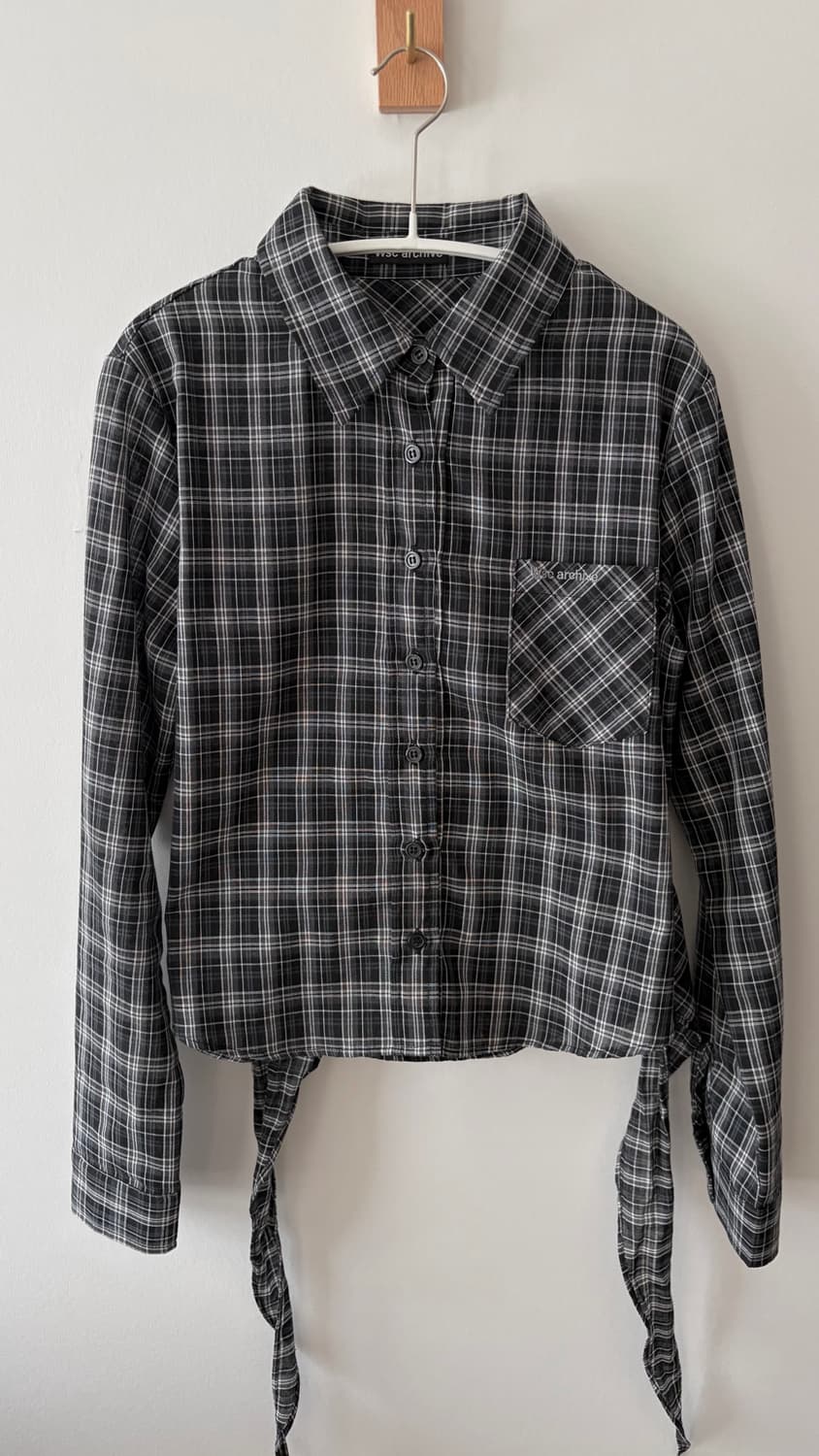 Wsc archive Check tied shirt 셔츠 상품이미지9