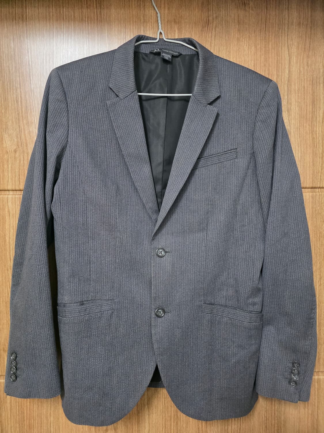 아르마니 익스체인지 헤링본 코튼 자켓 블레이저 38사이즈 상품이미지1