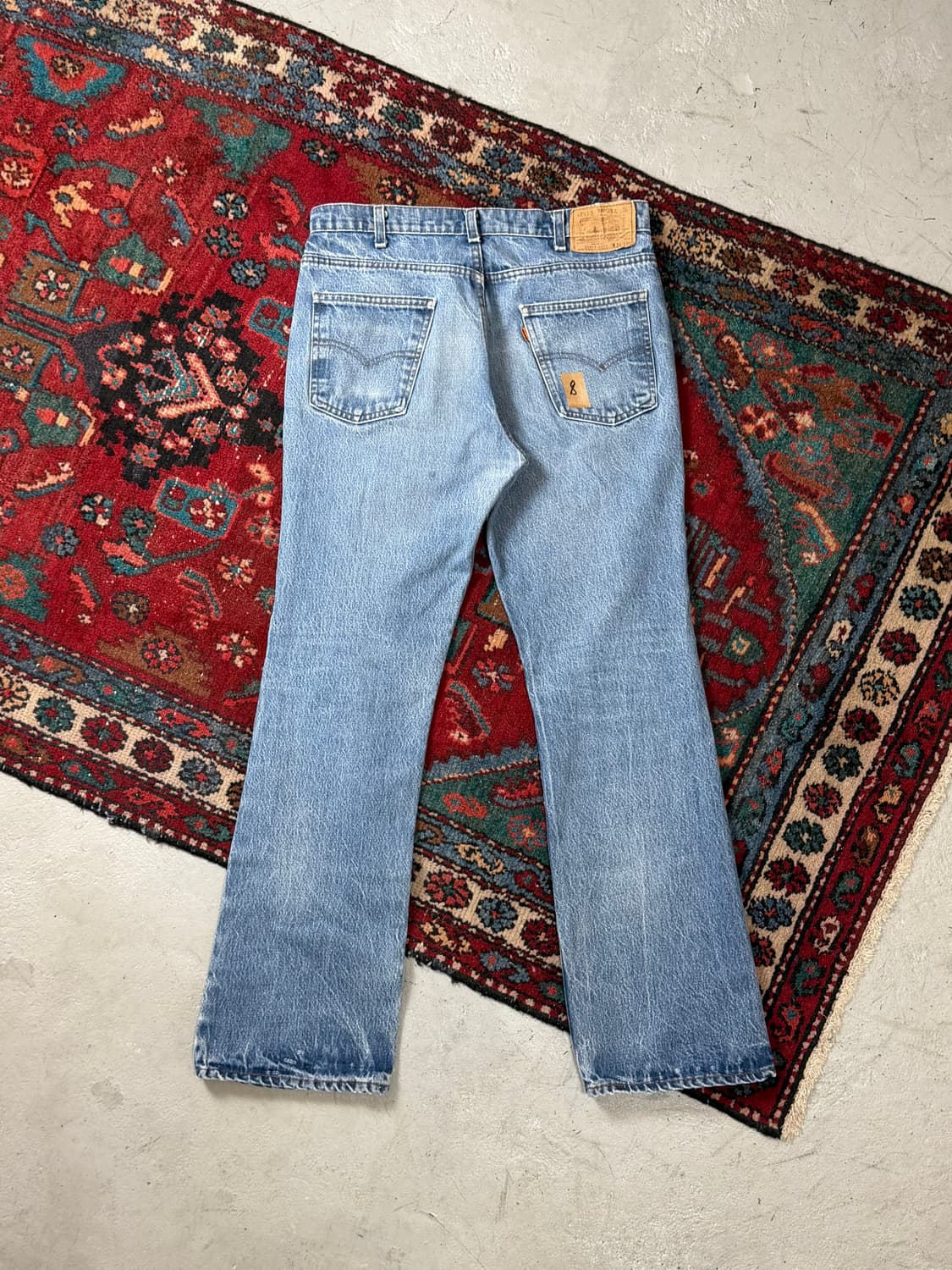 80's USA Made 빈티지 리바이스 517 오렌지탭 체인스티치 상품이미지4