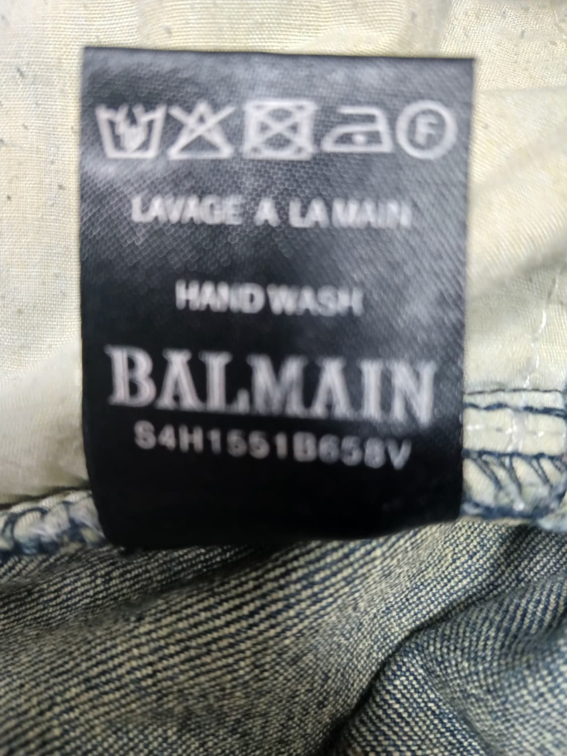 [34] 발망 빈티지워싱 바이커진 청바지 상품이미지10