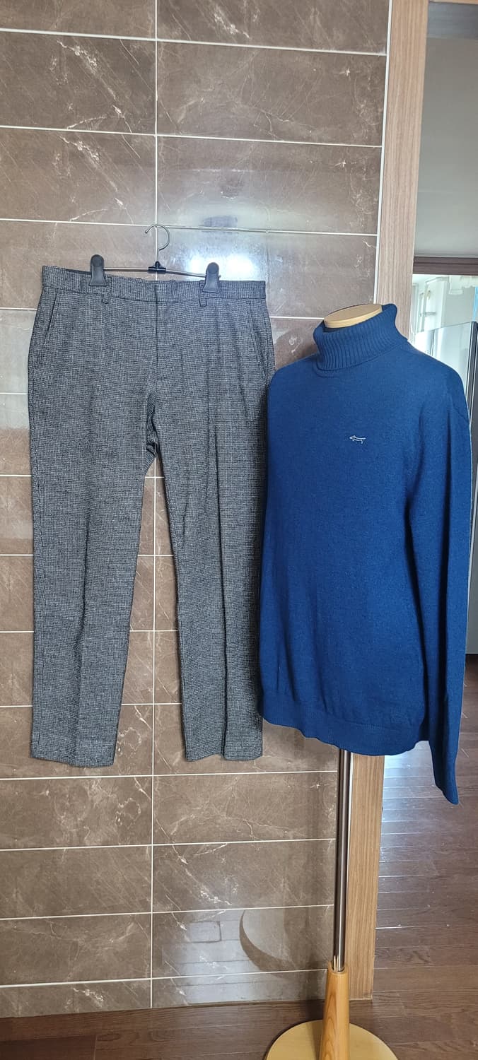 (남성105사이즈)루이까스텔 보들보들 목폴라(울100) 상품이미지1