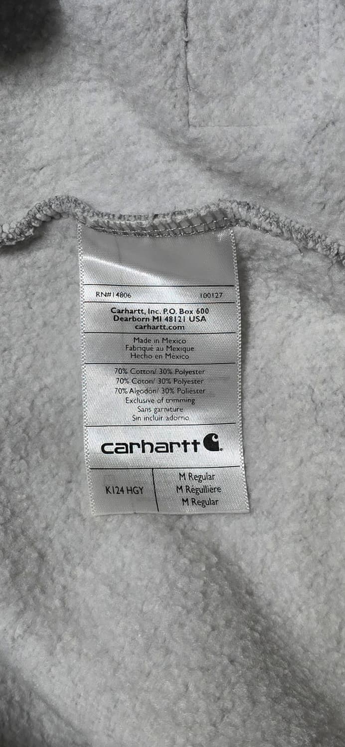 칼하트 맨투맨 티셔츠 회색 M 상품이미지4