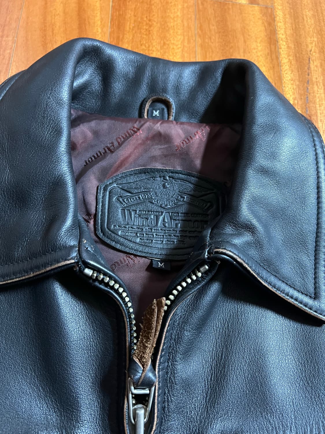 Wind armor 빈티지 가죽 자켓 상품이미지2