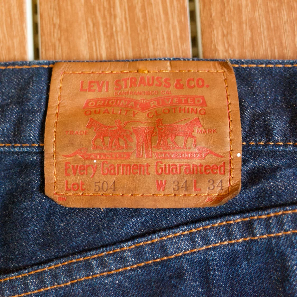 00‘s levi’s 504 painting remake denim 상품이미지3