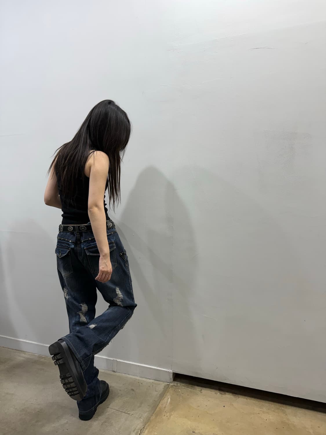 섹스팟리벤지 그런지 펑크 데님 팬츠 상품이미지7