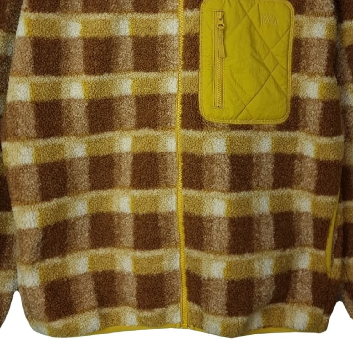 [유니클로 X JW 앤더슨] 로고 자수 체크 쉐르파 후리스 M16363 상품이미지5