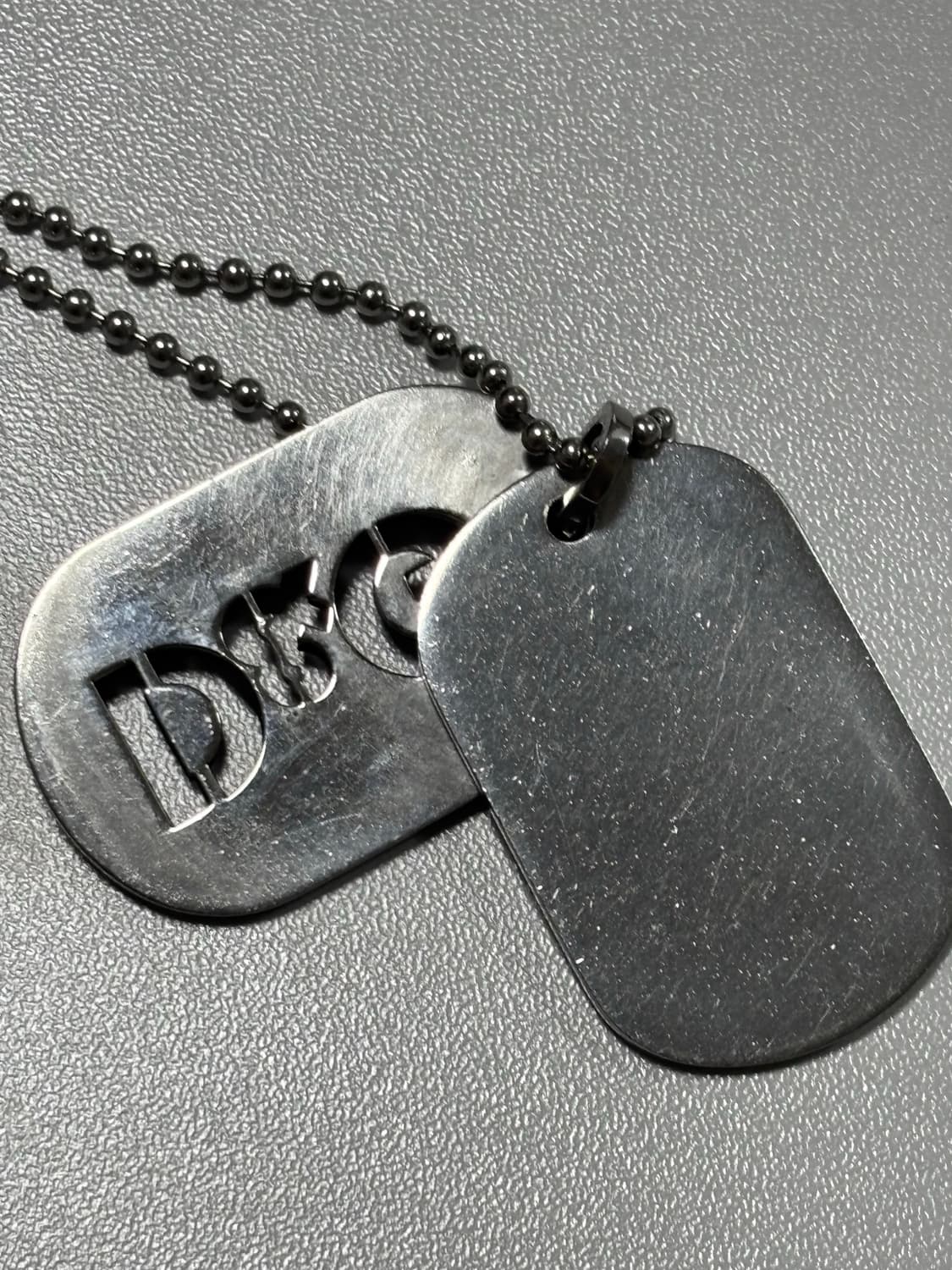 돌체앤가바나 도그태그 실버 이중팬던트 목걸이 상품이미지4