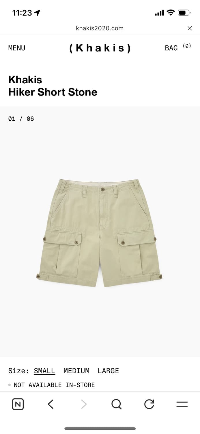 카키스 khakis 하이커 쇼츠 (L, 미착용) 상품이미지1