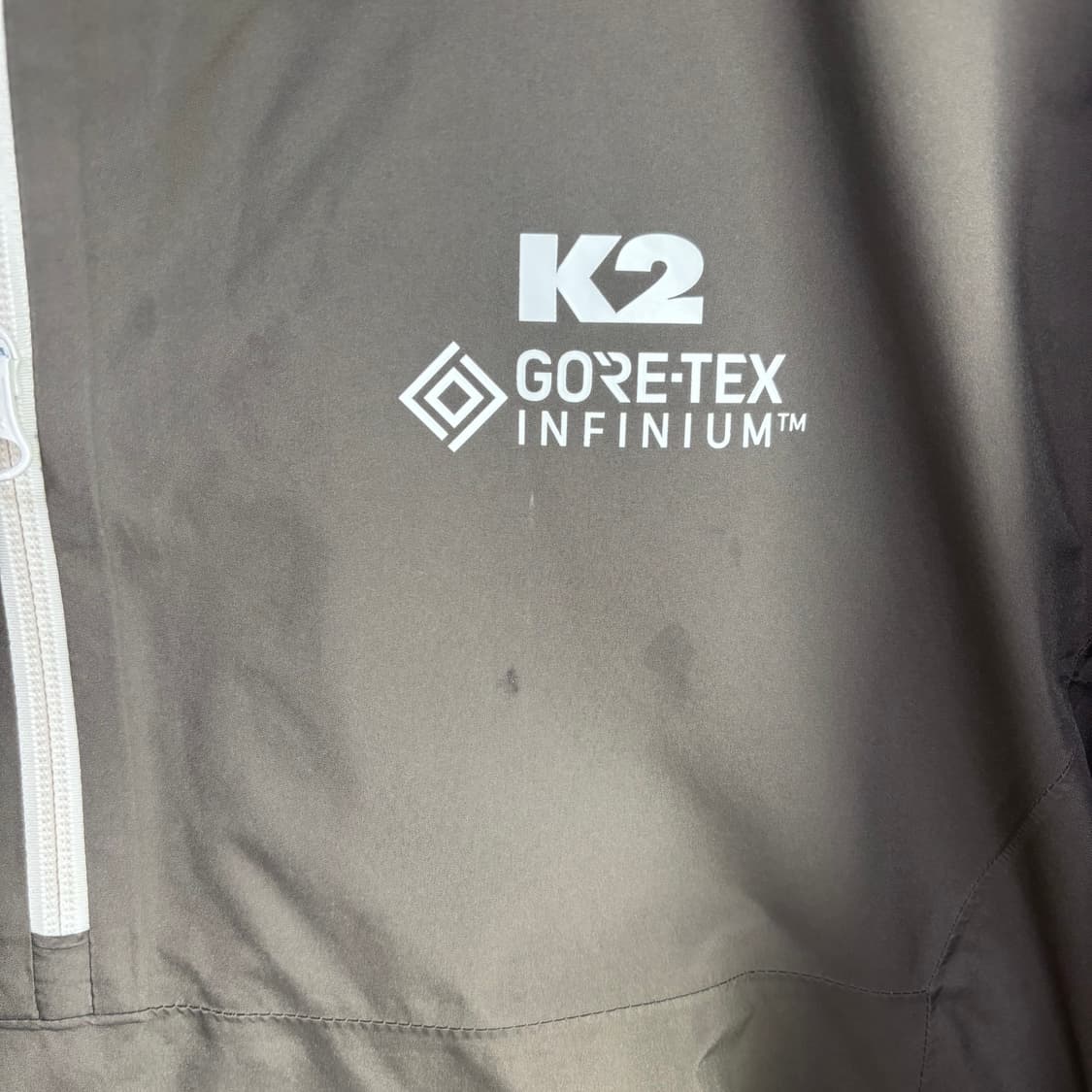 K2 고어텍스 반집업 바람막이 다크 베이지 카키 상품이미지3