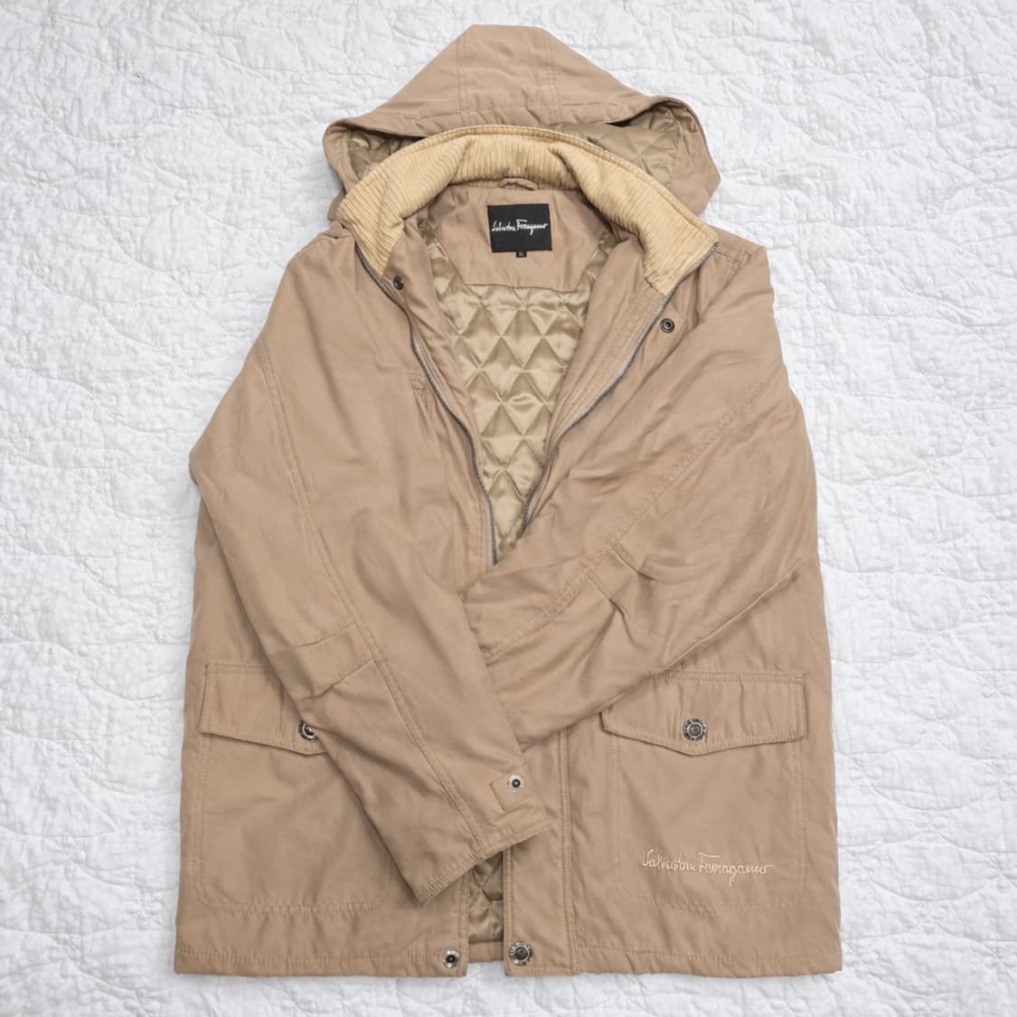 페라가모 후드 퀼팅 자켓 L~XL 상품이미지1