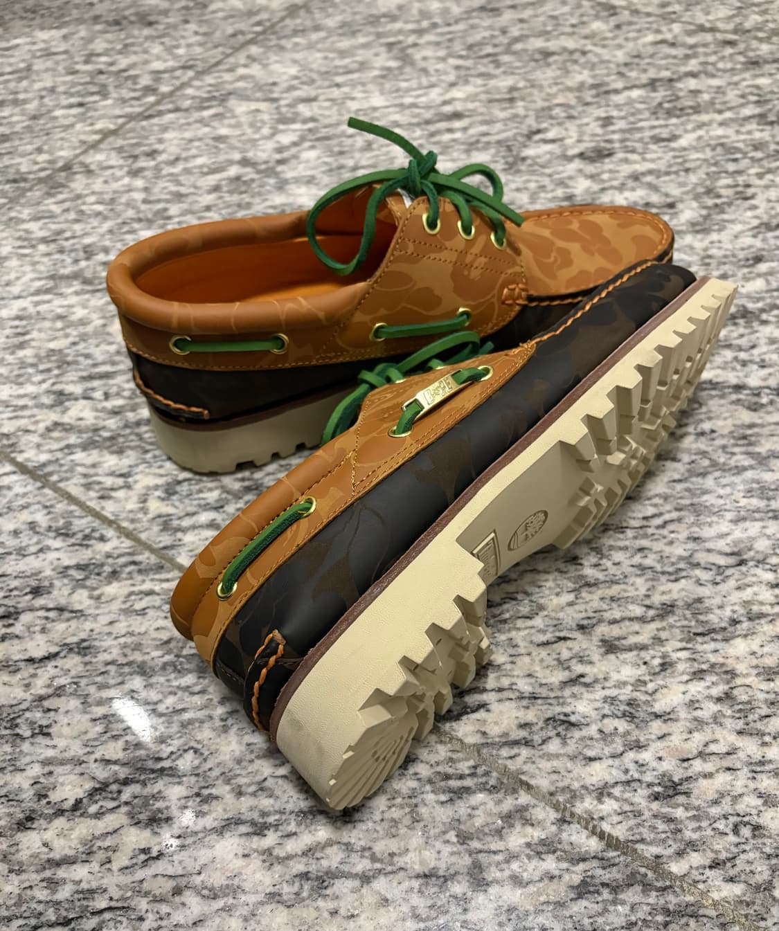 [콜라보 슈즈]팀버랜드 x 베이프 보트슈즈 카모 상품이미지3