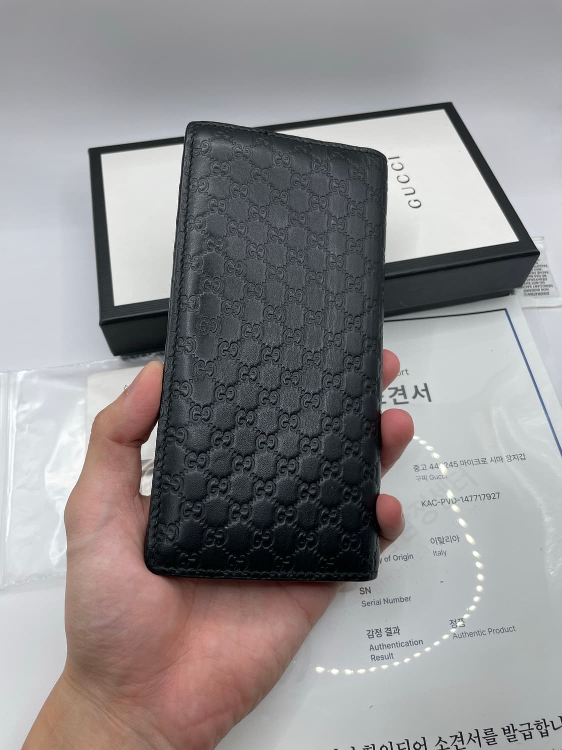 구찌 마이크로시마 장지갑 449245 블랙 상품이미지2