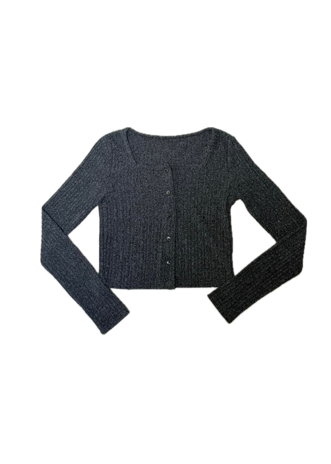 골지 니트 머플러 가디건 상품이미지1