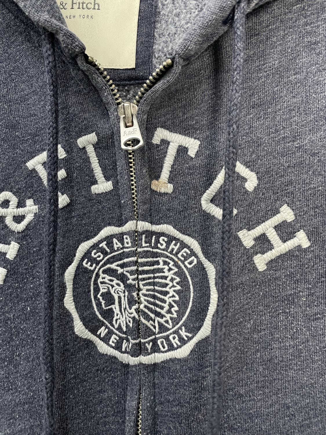 아베크롬비앤피치 네이비 후드 집업 H1076 상품이미지6