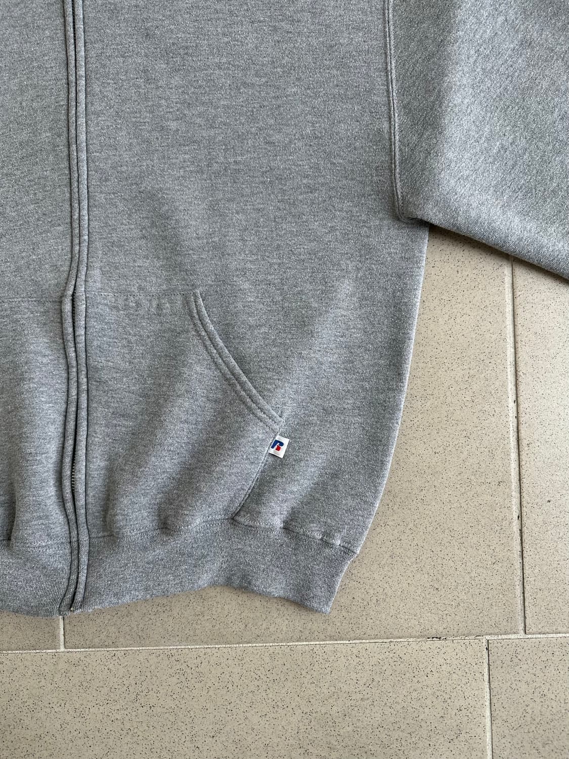 00s 빈티지 러셀 후드집업 그레이 M 상품이미지3