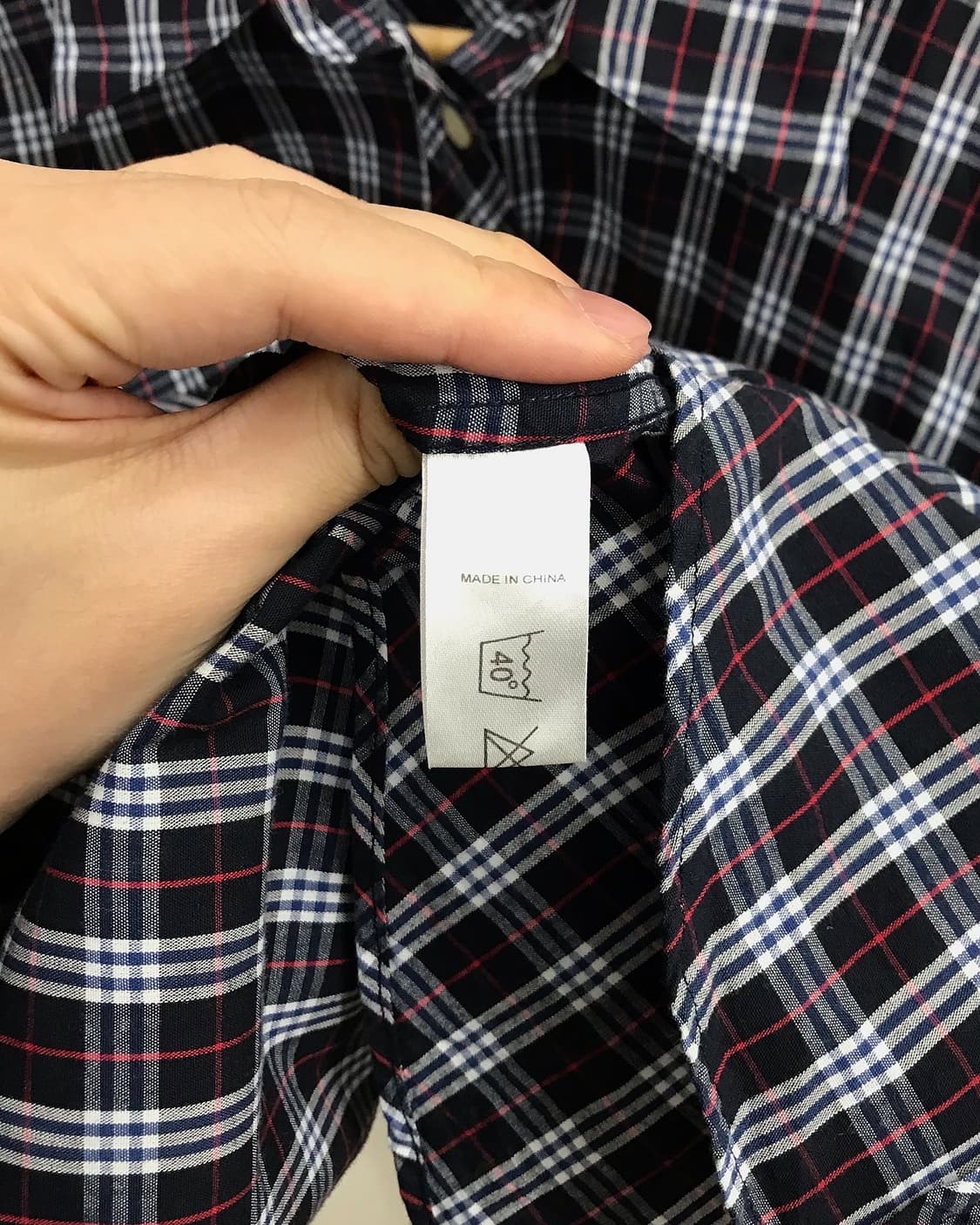 버버리 로고 체크 셔츠 상품이미지5