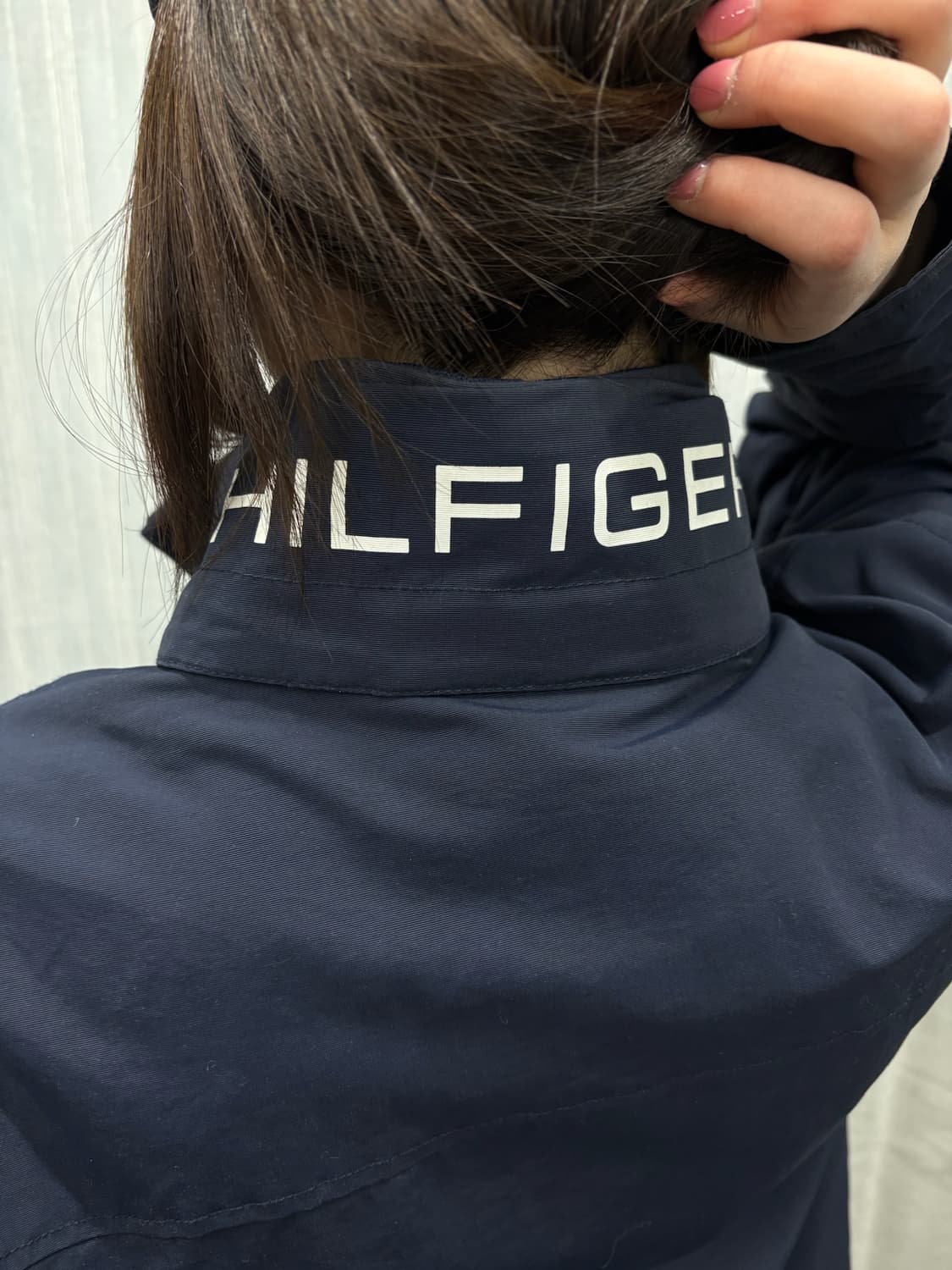 타미힐피거 네이비 블루종 바람막이 재킷 Tommy Hilfiger 상품이미지3