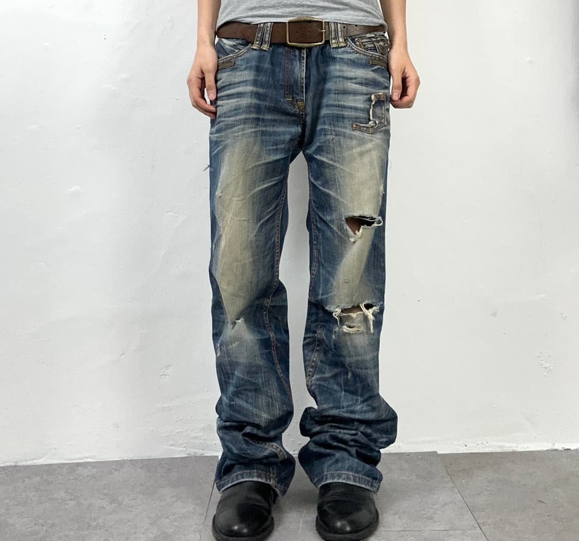 Lolita Jeans Distressed Sand Washed Deni 상품이미지2
