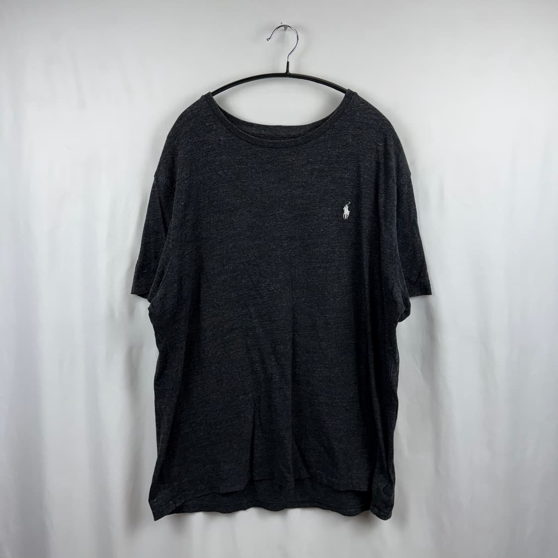 (XL) 폴로 랄프로렌 자수로고 빈팔 티 차콜 상품이미지2