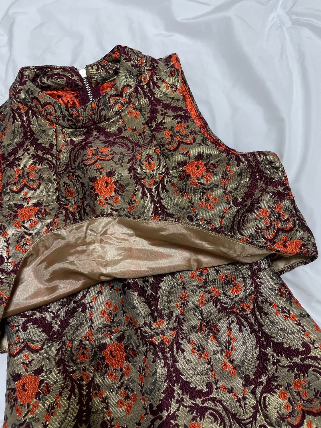 Lavish Alice gold baroque brocade dress 상품이미지5