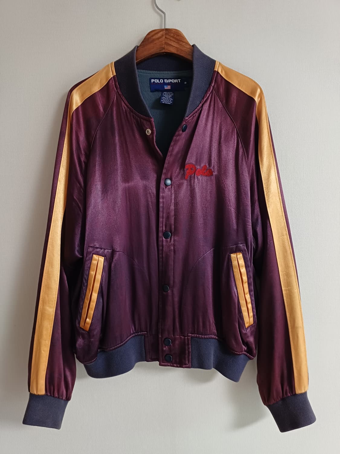 90년대 폴로스포츠 새틴 스카잔 자켓 90s 랄프로렌 스타디움 상품이미지5