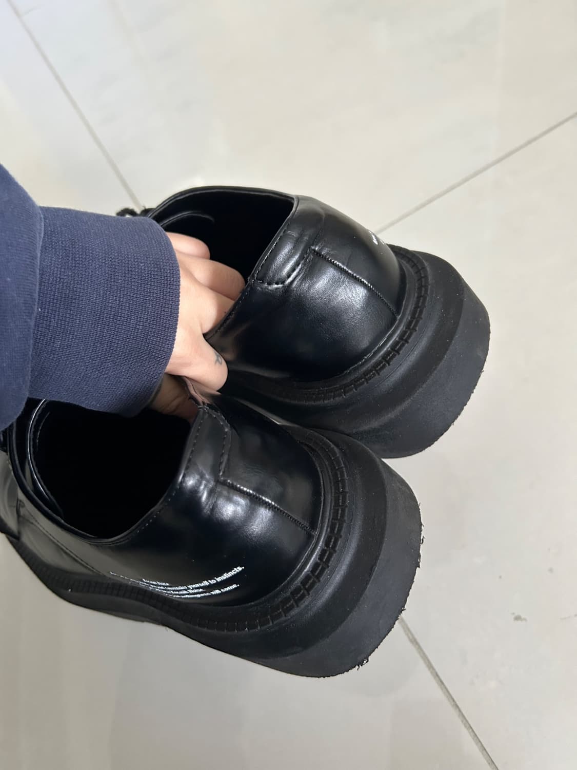 chunky sole toe lane shoes 청키솔 토레인 슈즈 상품이미지4