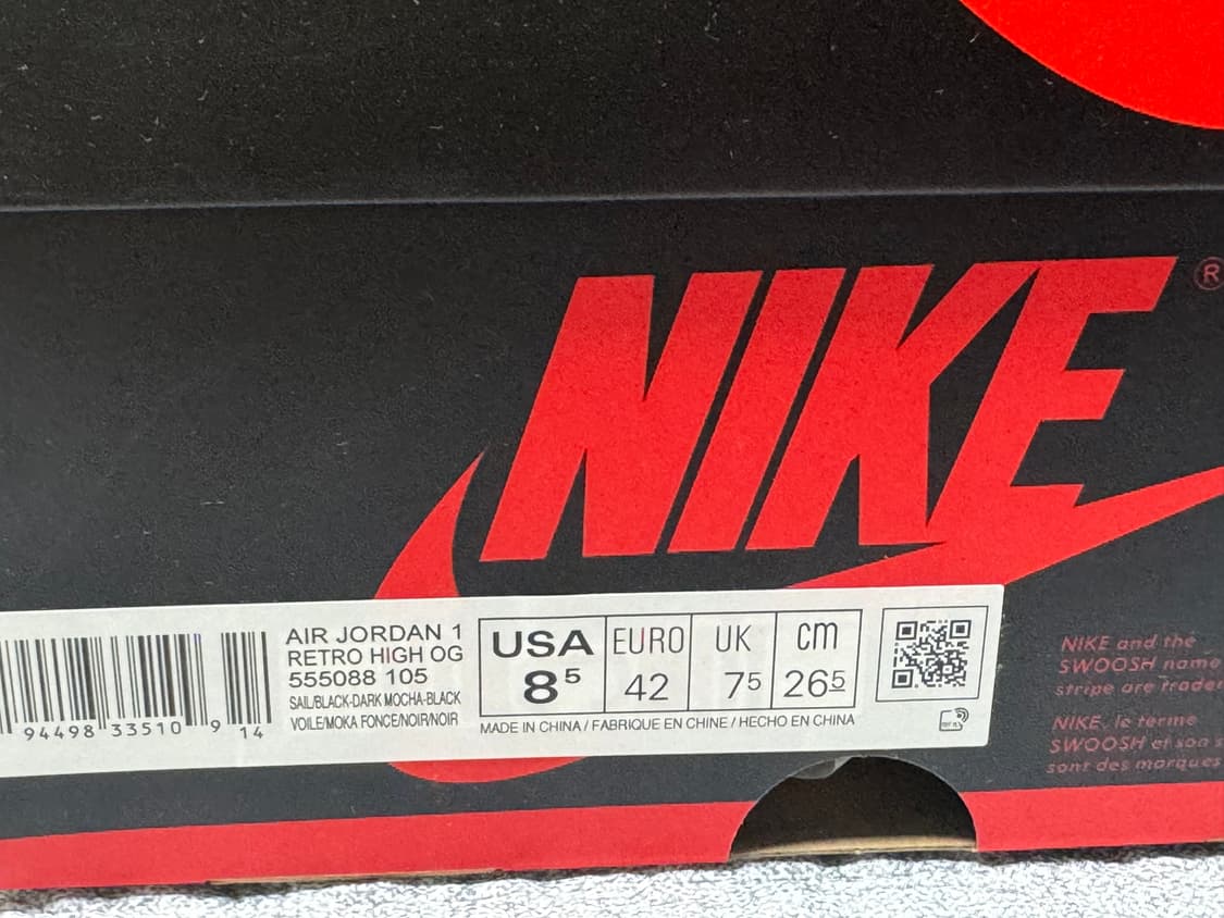[265] 조던 1 레트로 하이 OG 다크 모카 상품이미지8