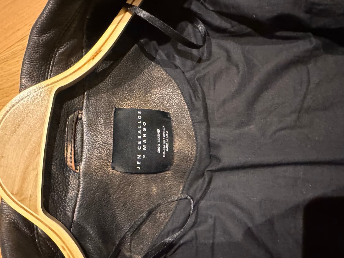 망고 콜라보 빈티지 가죽자켓 상품이미지6