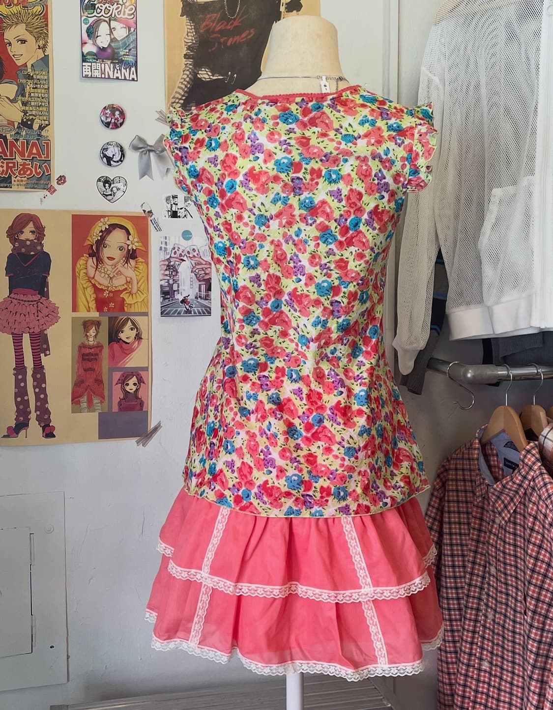 핑크레이스 티어드 스커트 [무배] 상품이미지3