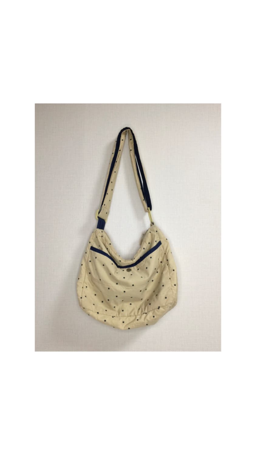 빈티지 베이지 네이비 별 무늬 크로스백 숄더백 상품이미지9