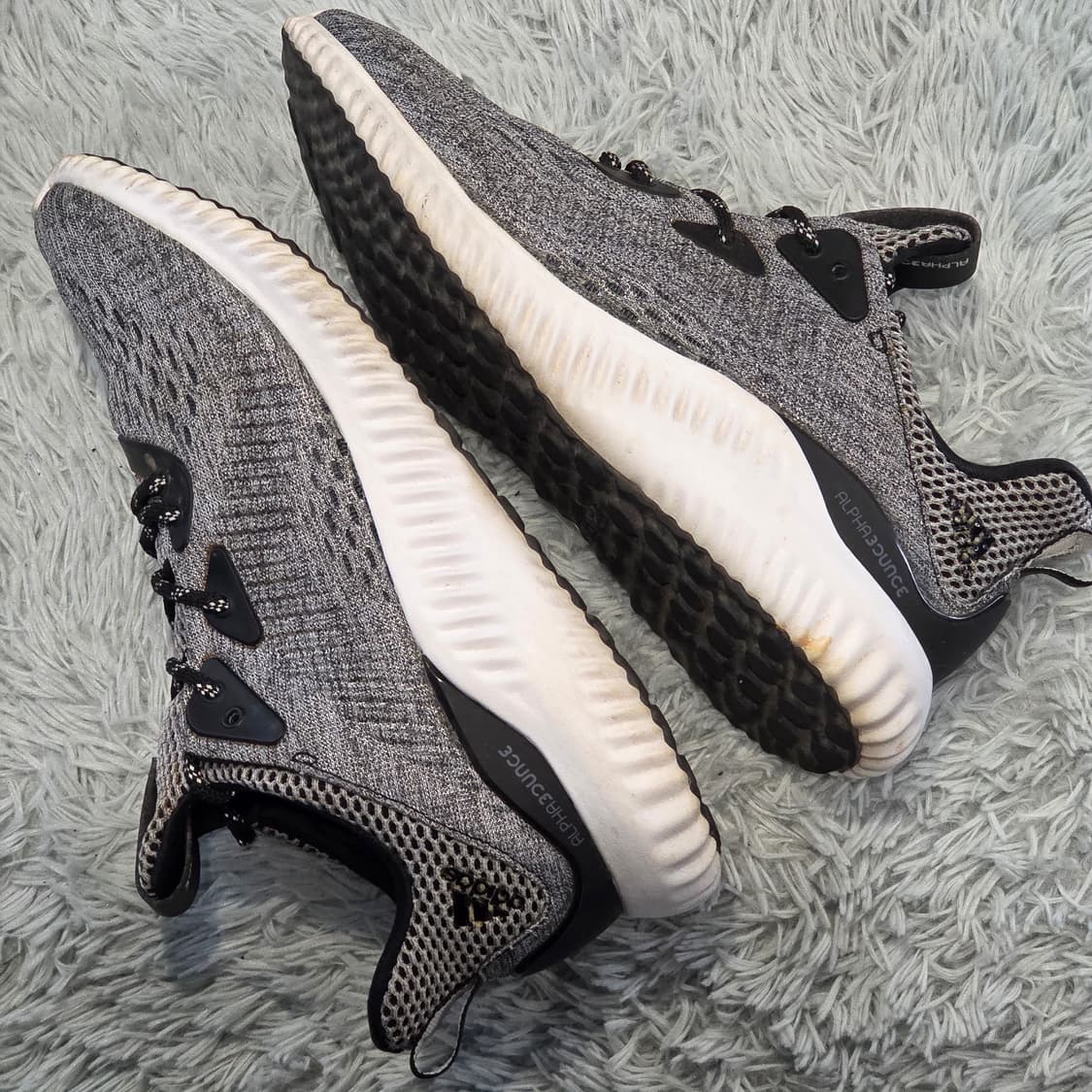 3w-4:아디다스 알파바운스 그레이 블랙 240cm 상품이미지8