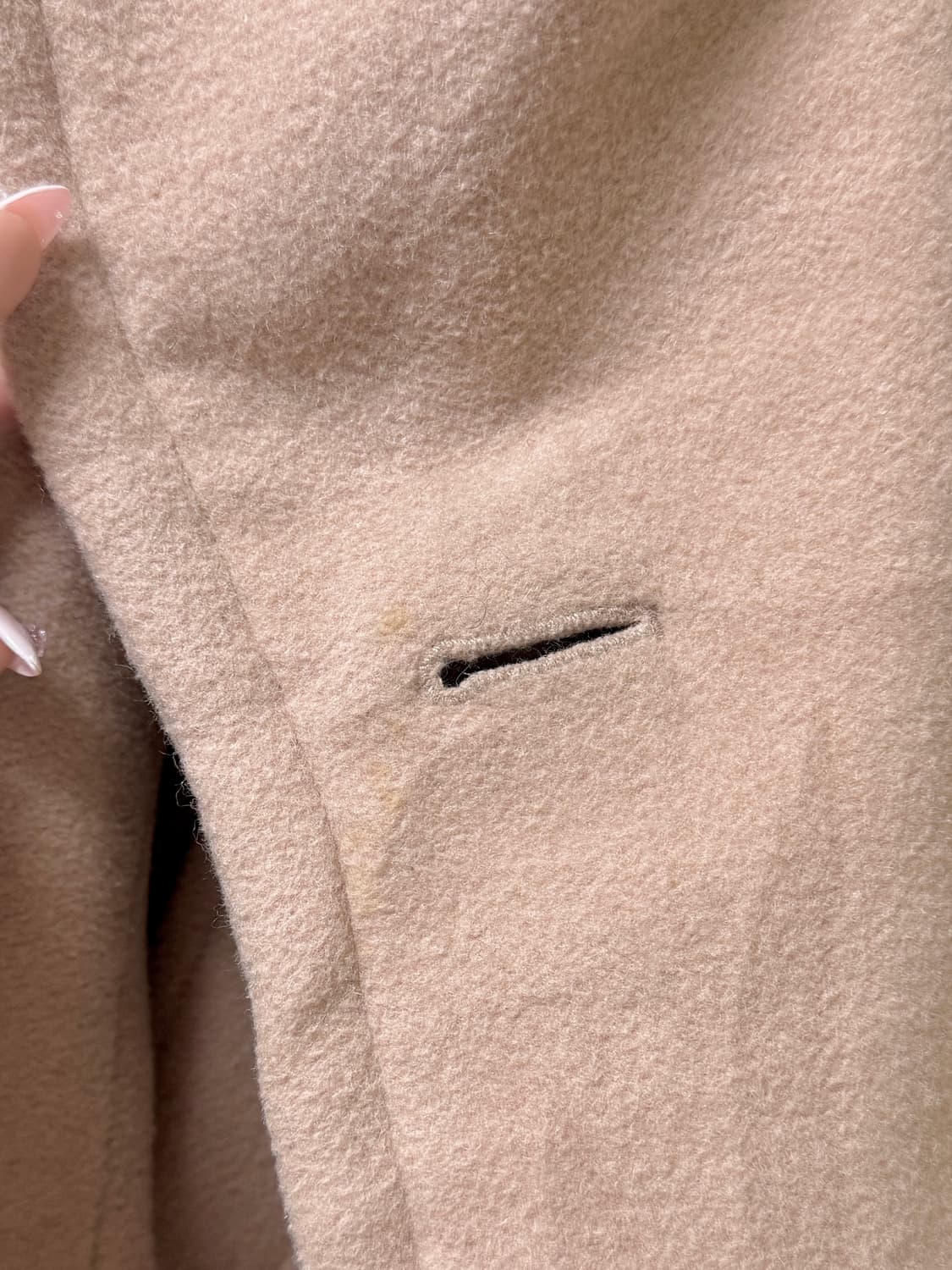 (빈티지)잉그니 퍼 카라 코트 상품이미지3