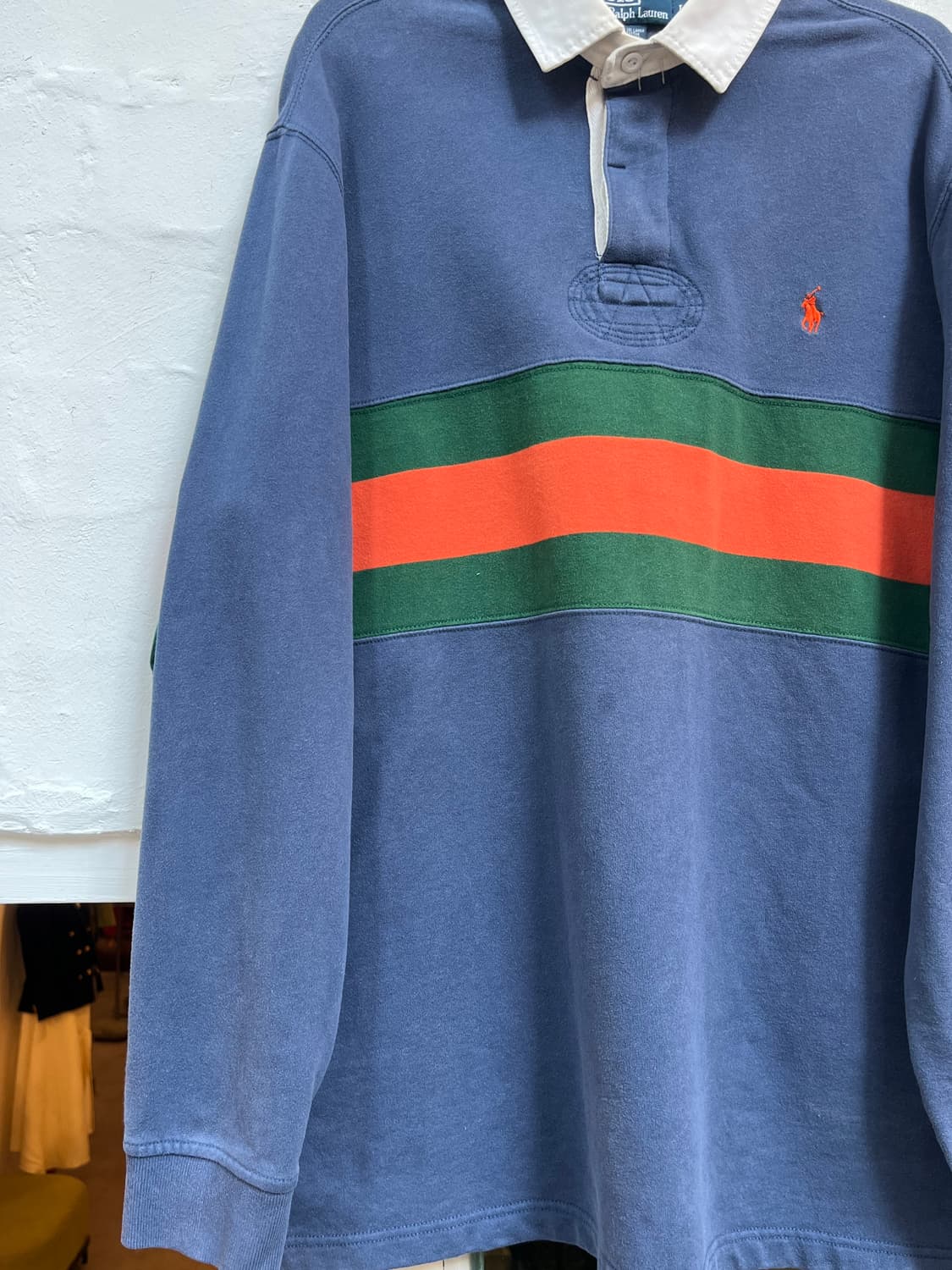 Polo Ralph Lauren 스트라이프 럭비 셔츠 L 상품이미지4