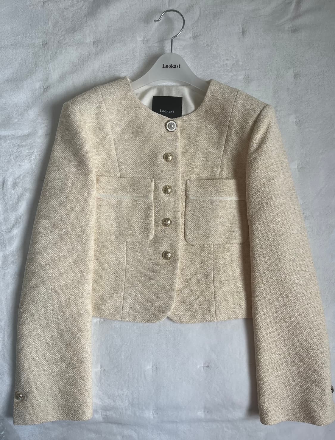 (새상품) 룩캐스트 모스 트위드 자켓 상품이미지1