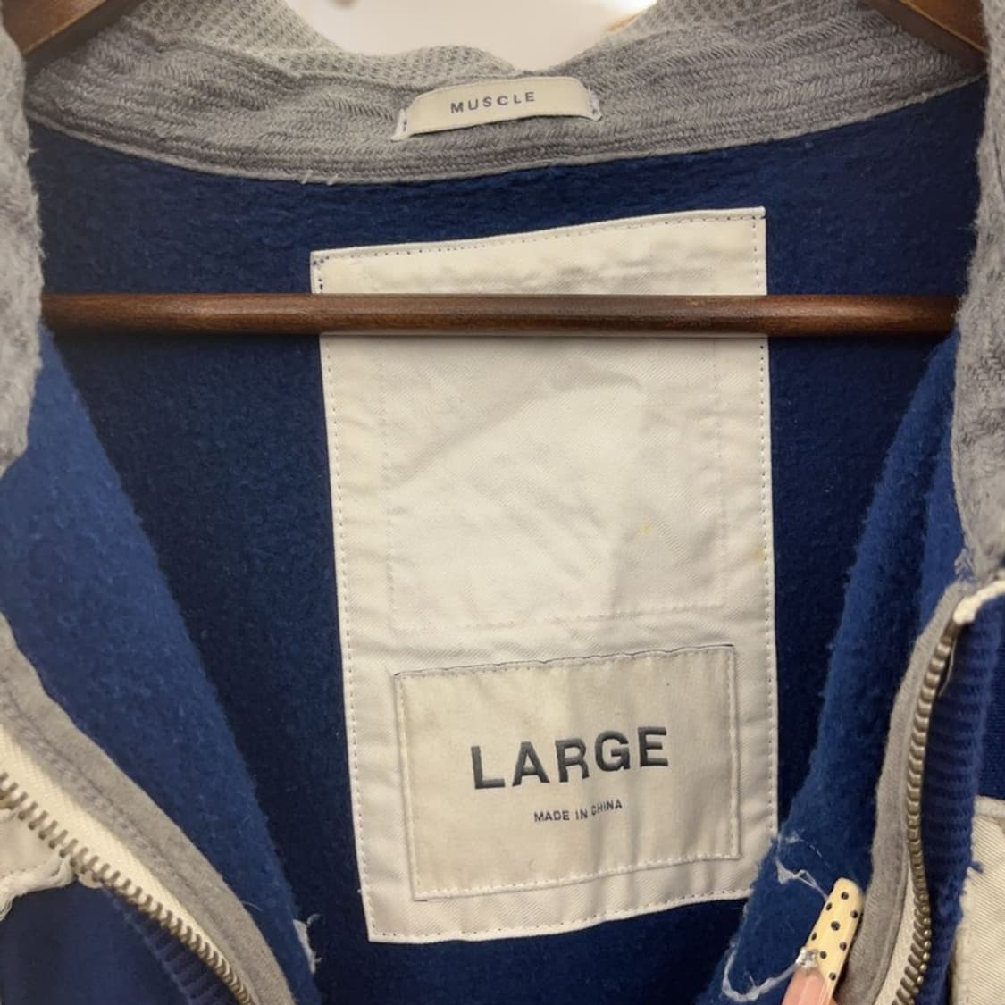 아베크롬비 레트로 Y2K 00's 키치 페인팅 후드집업 L C09714 상품이미지5