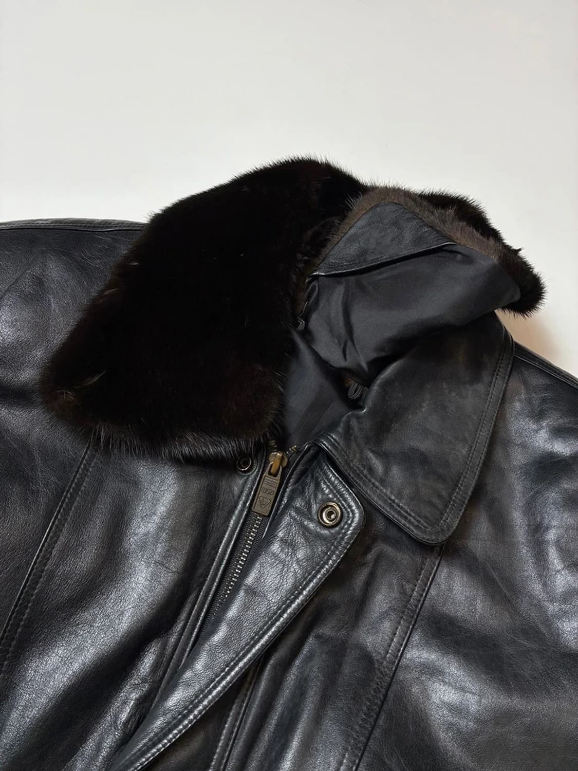 Selected 90's 봄버 가죽 항공 자켓 PN8472 상품이미지5