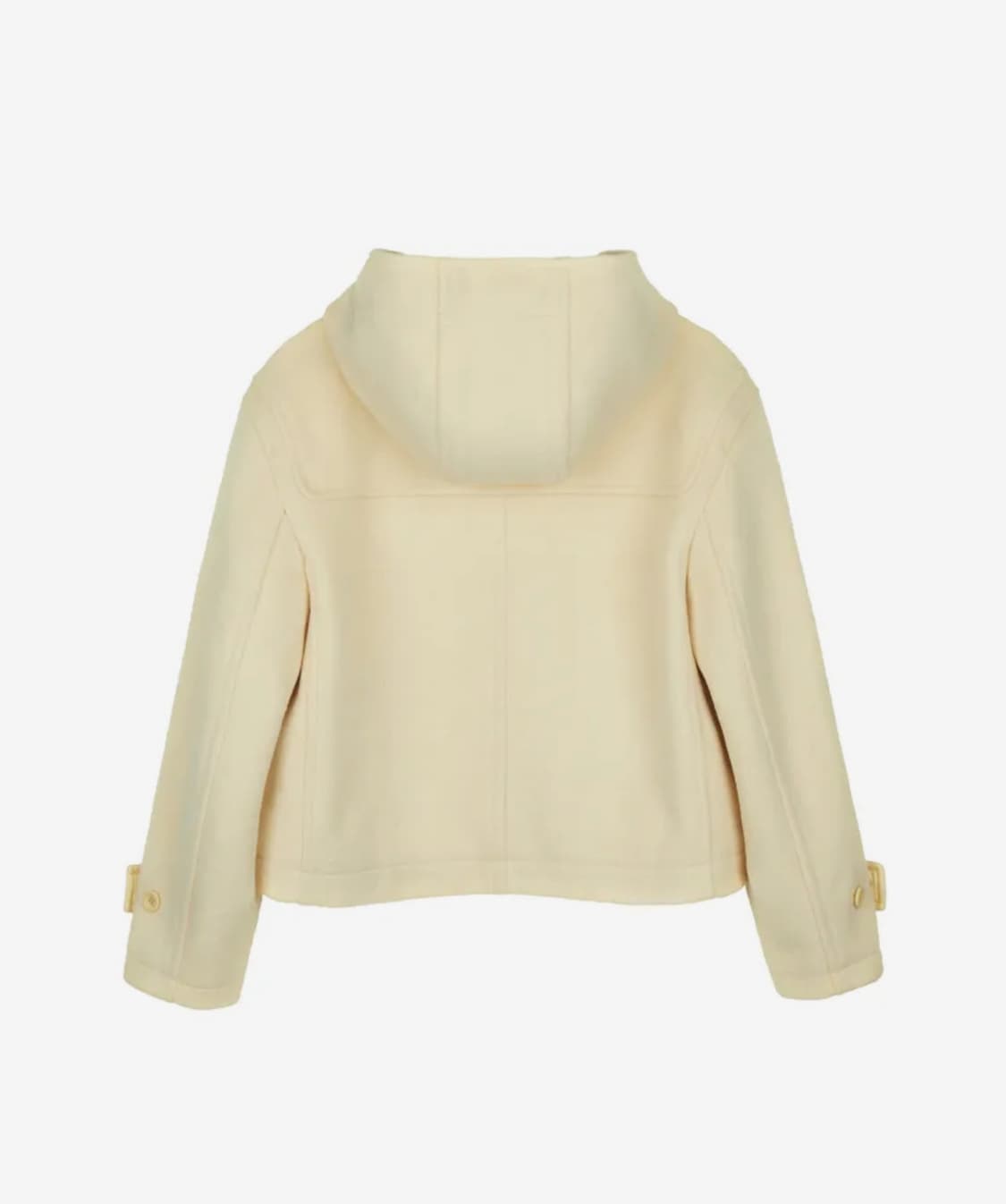 로씨로씨 크롭 후드 울 더플 코트(버터 베이지) 상품이미지3