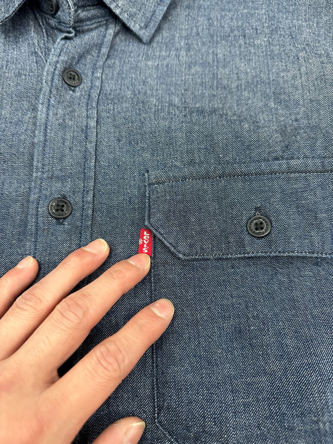M) 리바이스 인디고 블루 데님 셔츠 남방 상품이미지5