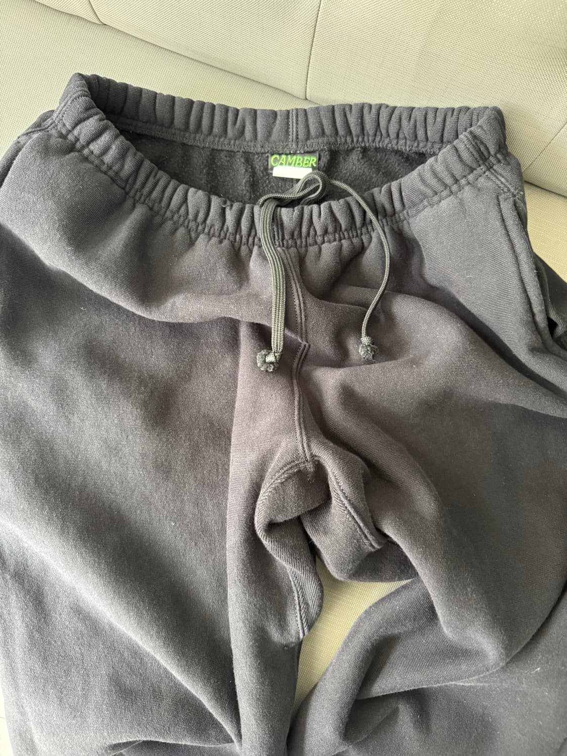 캠버 스웻 팬츠 블랙 2XL 상품이미지3