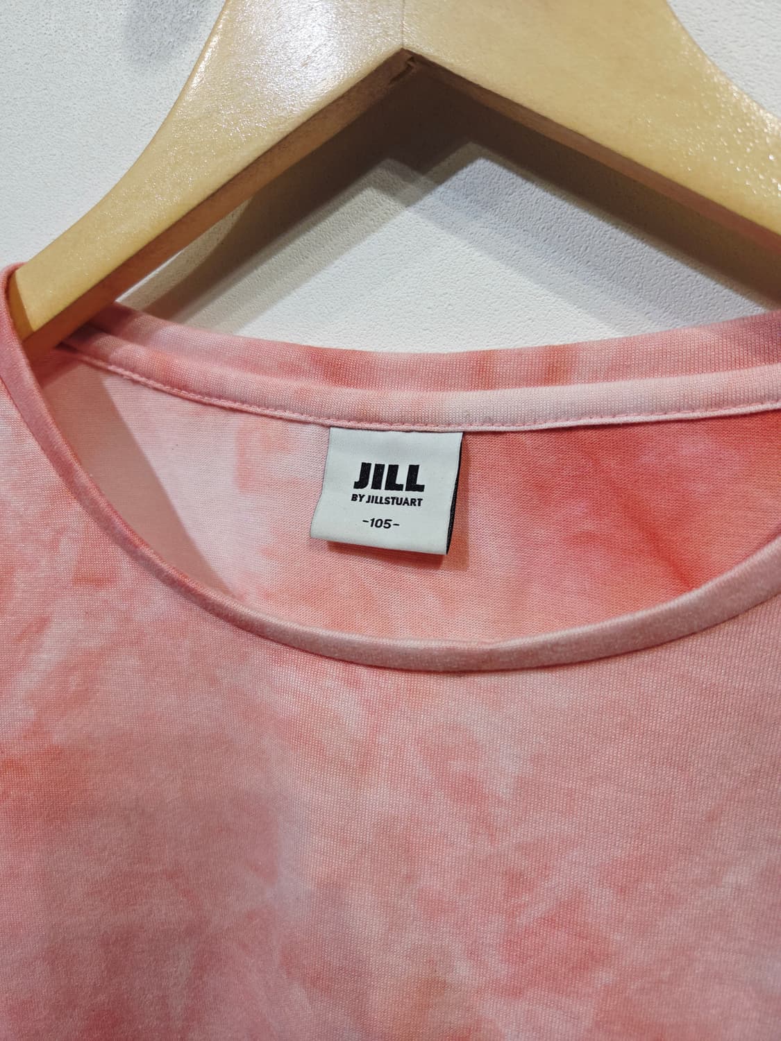 질스튜어트 핑크색 타이다이 반팔 티셔츠_105 상품이미지4