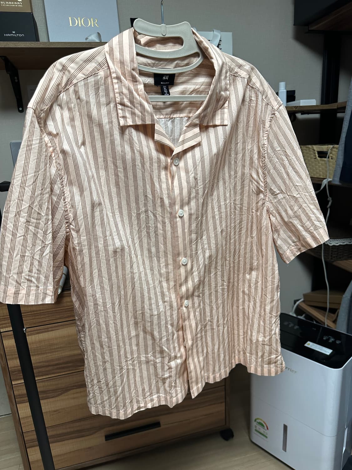 에이치엔앰 H&M 코튼 캠프 셔츠 레귤러핏 (105)   상품이미지5